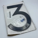 Montague Metal Polished Satin Nickel Black Two Tone Modern Floating House Number. Fixed Price $42.00.