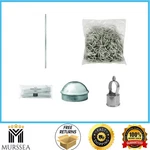 Everbilt Chain Link Fence Rail Post Kit Hog Rings Ties Cap Eye Top Combo. Fixed Price $141.99.