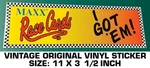 Maxx Race Cards Got Em - Vintage Original Vinyl Decal Sticker Racing Scca. Fixed Price $8.72.