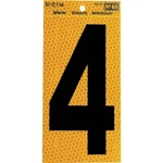 Hy-ko In. Yellow Reflective Number RV-75/4 084100007541 Vinyl. Fixed Price $9.99.
