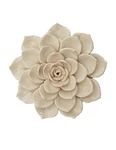 White Ceramic 3D Flower Wall Art Modern Home Decor Sculpture Gift 6.7 Inch. Fixed Price $57.52.