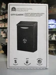 Wall Mount Mailbox Black Small "city Classic" Steel Galvanized. Fixed Price $17.36.
