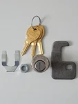 Compx C9100 Pin Tumbler Mailbox Lock, Bright Nickel, Keyed Different & C7120 Cam. Fixed Price $34.96.