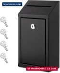 Eienhoshi Metal Donation Box With Lock, Wall Mounted, Suggestion 4 Iron. Fixed Price $38.98.