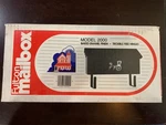 Horse & Buggy Horizontal Mailbox Black Baked Enamel Finish W/ Hooks Fulton 2000. Fixed Price $69.99.