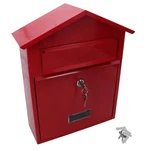 Letter Post Mail Box Metal Red Wall Door Gate Fence Garden House Lockable. Fixed Price $61.17.