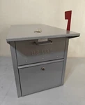 Salsbury Industries 4350SLV Mail Chest, Silver, Powder Coated Used Great Keys. Fixed Price $250.00.