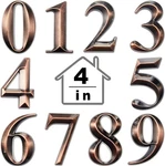 Jetec 10 Pcs House Numbers 3D Door Mailbox 0-9 4 2.5 Inches, Bronze. Fixed Price $22.35.