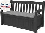 Keter Solana 70 Gallon Storage Bench Deck Box For Patio Furniture, Front Porch. Fixed Price $258.00.