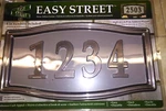 Whitehall - Easy Street Address Plaque 15.5" X 8" Bronze. Fixed Price $14.96.