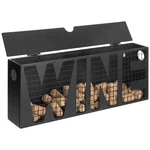 Mygift Wall Mounted Vintage Wood Open Top Cork Holder Box With Medium, Black. Fixed Price $51.99.