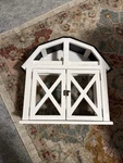 Hobby Lobby White Rustic Barn Display Shelf Farmhouse Decor. Fixed Price $79.95.