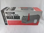 Model 1-1 Steel City Rural Mailbox Ribbed Galvanized Standard Size Vtg Nos. Fixed Price $74.99.