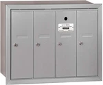 Vertical 4-DOOR Recessed Mailbox With Usps Access Durable Aluminum Design. Fixed Price $726.99.
