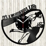 It's Wonderful Life Vinyl Record Wall Clock Decor Handmade 4549. Fixed Price $24.98.