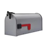 Grayson Gray, Medium, Steel, Post Mount Mailbox. Fixed Price $24.37.