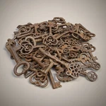 19TH-CENTURY Style Cast Iron Skeleton Keys Lot Size: Of 25. Fixed Price $32.99.