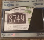 Personalized Whitehall Products Petite One-line Arch Marker Address Plaque. Fixed Price $40.00.