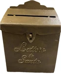 12.6" Brass Gold Tabletop 'letters Santa' Mailbox - Hearth & Handmagnolia. Fixed Price $45.00.