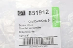 (5-PK) Hillman Plated Gate Screw Hook 1/2" X 4" 851912. Fixed Price $23.85.
