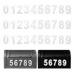 Patikil Reflective Mailbox Numbers, 3 Sets 4 Waterproof Inch, White. Fixed Price $12.64.