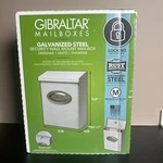 Gibraltar Mailbox Locking Medium Capacity Galvanized Steel White New!. Fixed Price $19.99.