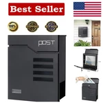 Large Wall Mount With Lock, Decaller Modern Mailboxes For Outside, Black. Fixed Price $72.01.