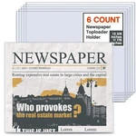6 Pack Hard Holder 13" X 11" Rigid Pvc Protection Plastic Newspaper.... Fixed Price $37.20.