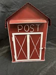 Vintage Style Farmhouse Country Barn Mailbox Post Embossed Primitive Rustic. Fixed Price $50.00.