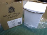 Architectural Mailboxes 2681W White Marina Wall Mount Mailbox, Small. New. Fixed Price $18.22.