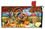 Briarwood Lane Turkey And Pumpkins Fall Mailbox Cover. Fixed Price $15.95.