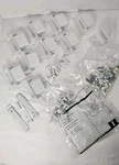 Rubbermaid Closet Shelving Mounting Brackets & Anchors Hardware Lot End Caps. Fixed Price $23.74.