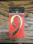 #9 Traditional Solid Brass House Mailbox Address Number Hillman Group Nail. Fixed Price $7.00.