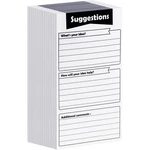 Pajean 400 Sheets Suggestion Cards Comment Complaint 3.5 X 6.7 Inches, Black. Fixed Price $26.84.