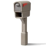 STEP2 Mailmaster Express Plastic Overpost Large Mailbox And Combo Mocha. Fixed Price $68.80.