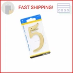Hillman 4 In. Gold Brass Nail-on Number 5 1 Pc. Case Of: 3;33. Fixed Price $19.45.