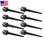 8 Pack Fit For 3.5X3.5IN Square Wood Post 24" Heavy Duty 4X4IN Fence Anchor. Fixed Price $76.21.