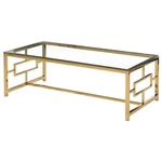 Best Master Stainless Steel And Glass Coffee Table Clear/gold Base. Fixed Price $302.99.