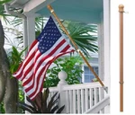 Solid Pine Wooden House Flagpole - Fit Standard 3X5. Fixed Price $23.88.