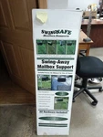 Swingsafe Away Mailbox Support Galvanized Steel Crash Test Approved. Fixed Price $149.99.