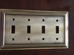 Brainerd Architectural Quad Switch Toggle Wall Plate Antique Bronze Free Ship. Fixed Price $8.75.