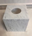 My Space Organizers Gray Marble Acrylic Square Tissue Box Holder. Fixed Price $24.99.
