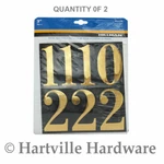 The Hillman Group 842276 3-INCH, Numbers Kit, Gold/black (2 Pack). Fixed Price $13.95.