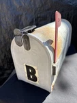 Solar Group In Galvanized Steel Post Mount Mailbox Red Flag Outdoor. Fixed Price $30.00.