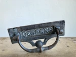 Cast Iron Letterbox Knocker Antique Original 19TH Century Embossed C1890S. Fixed Price $60.85.
