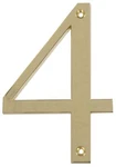 Distinctions By Hillman 843154 4-INCH Flush-mount Polished Brass House Number. Fixed Price $17.28.