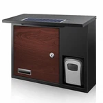 Solar Wall Mount Mailbox With Led Lighting - Secure Key Drop For Home, Ap.... Fixed Price $74.39.
