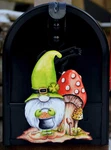 Mailbox Magnet Partial Cover Gnome Custom Address Sign St. Patrick's Day Decor. Fixed Price $6.25.
