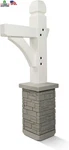 Premium Mailbox Post Set (cross-arm, Classic White). Fixed Price $186.77.
