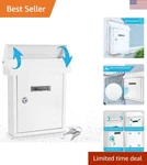 Elegant Galvanized Steel Drop Box With Locking Feature - Perfect For Outdoor Use. Fixed Price $39.99.